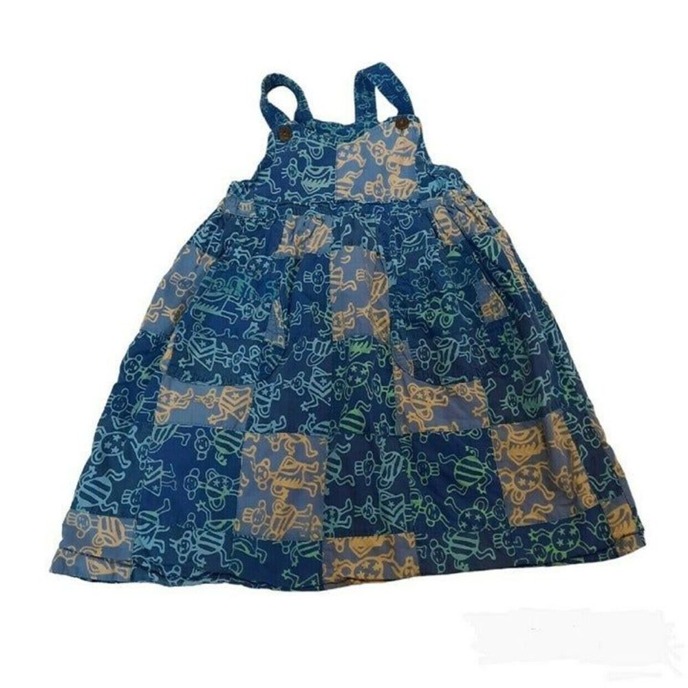 Kuda Kana Girls Tribal Patchwork  Dress OS Vintage